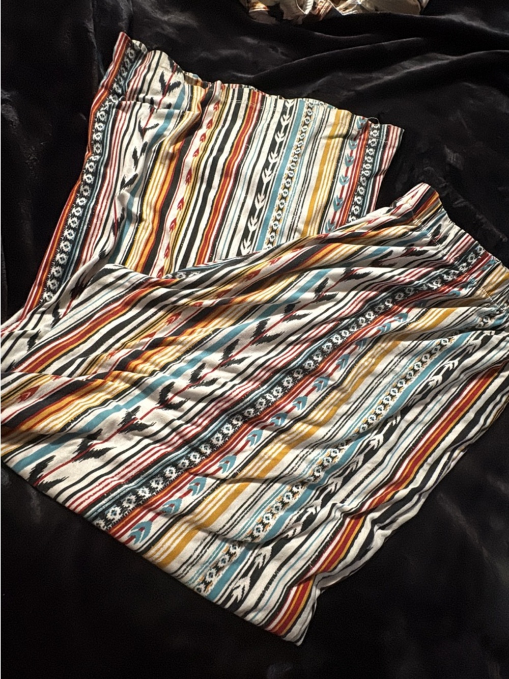 Striped Boho style Flare Pants